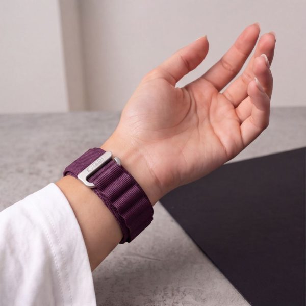 Λουράκι Apple Watch 44/45/46/49mm Tech-Protect Nylon Pro Deep Burgundy - Image 5
