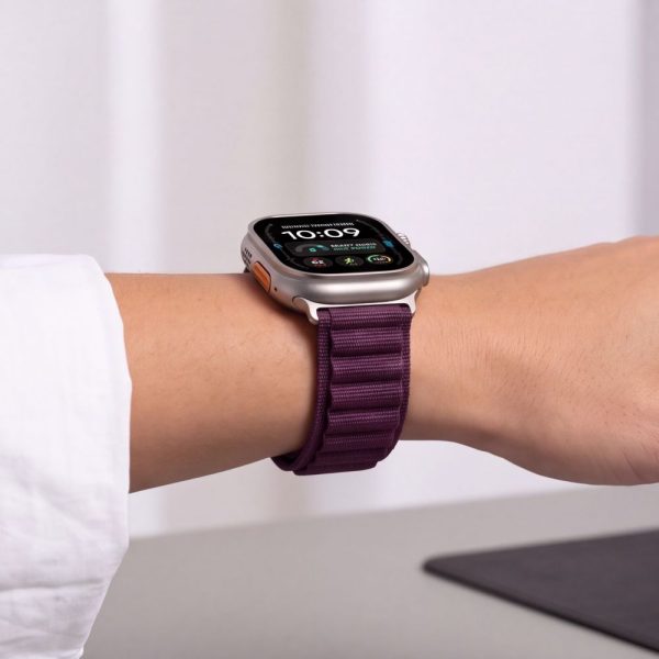 Λουράκι Apple Watch 44/45/46/49mm Tech-Protect Nylon Pro Deep Burgundy - Image 6