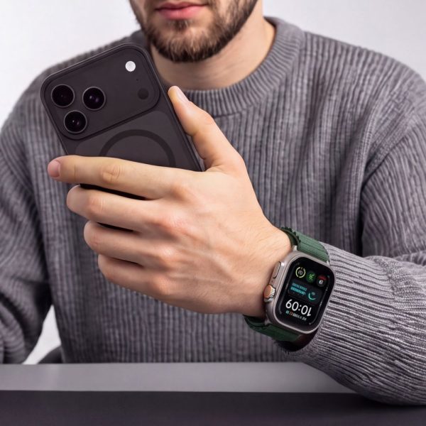 Λουράκι Apple Watch 44/45/46/49mm Tech-Protect Nylon Pro Military Green - Image 4