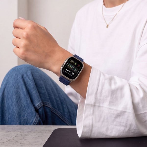 Λουράκι Apple Watch 44/45/46/49mm Tech-Protect Nylon Pro Navy Blue - Image 7