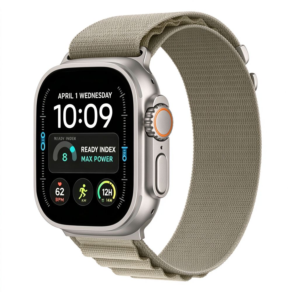 Λουράκι Apple Watch 44/45/46/49mm Tech-Protect Nylon Pro Titanium/Olive - Image 2