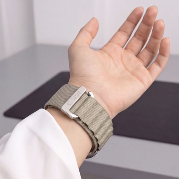 Λουράκι Apple Watch 44/45/46/49mm Tech-Protect Nylon Pro Titanium/Olive - Image 5