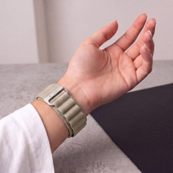Λουράκι Apple Watch 44/45/46/49mm Tech-Protect Nylon Pro Titanium/Olive - Image 6