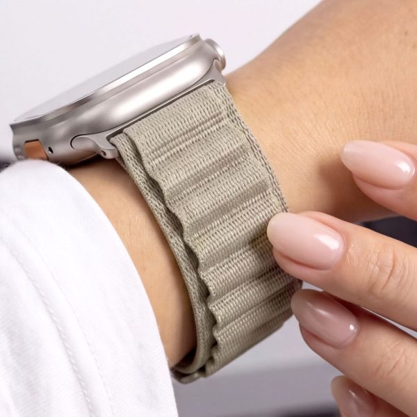 Λουράκι Apple Watch 44/45/46/49mm Tech-Protect Nylon Pro Titanium/Olive - Image 8