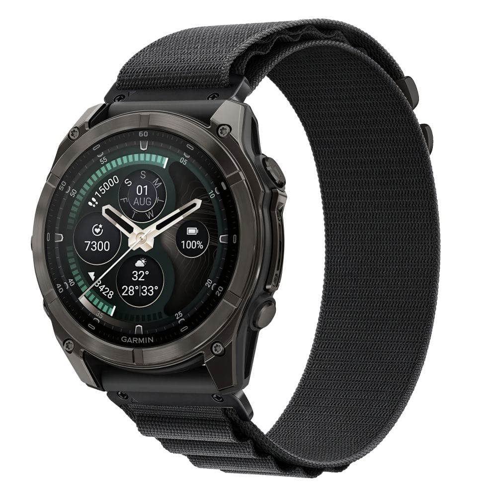 Λουράκι Garmin Fenix 5 / 6 / 6 Pro / 7 / 8 / 8 Pro / 9 / 9 Pro 47mm Tech-Protect Nylon Pro Black - Image 2