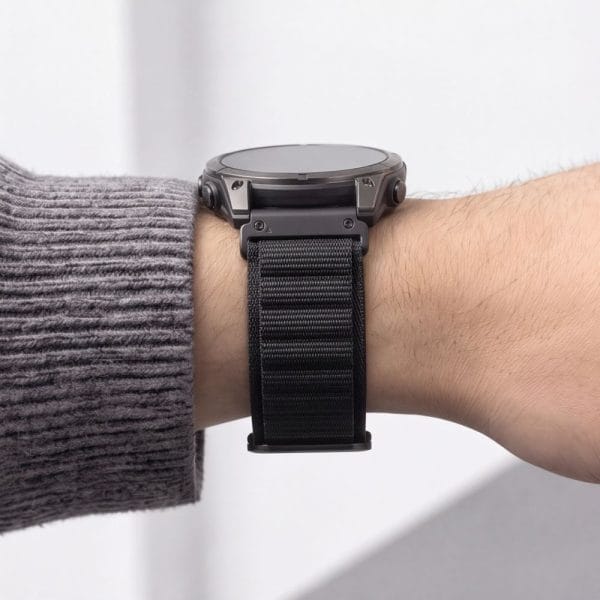 Λουράκι Garmin Fenix 5 / 6 / 6 Pro / 7 / 8 / 8 Pro / 9 / 9 Pro 47mm Tech-Protect Nylon Pro Black - Image 5