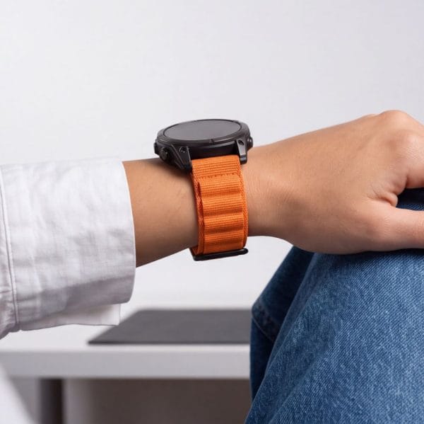 Λουράκι Garmin Fenix 5 / 6 / 6 Pro / 7 / 8 / 8 Pro / 9 / 9 Pro 47mm Tech-Protect Nylon Pro Orange - Image 6