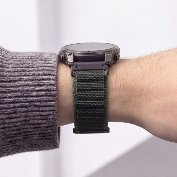Λουράκι Garmin Fenix 5X / 5X Plus / 6X / 6X Pro / 7X / 8 / 8 Pro / 9 / 9 Pro 51mm Tech-Protect Nylon Pro Green/Black - Image 6