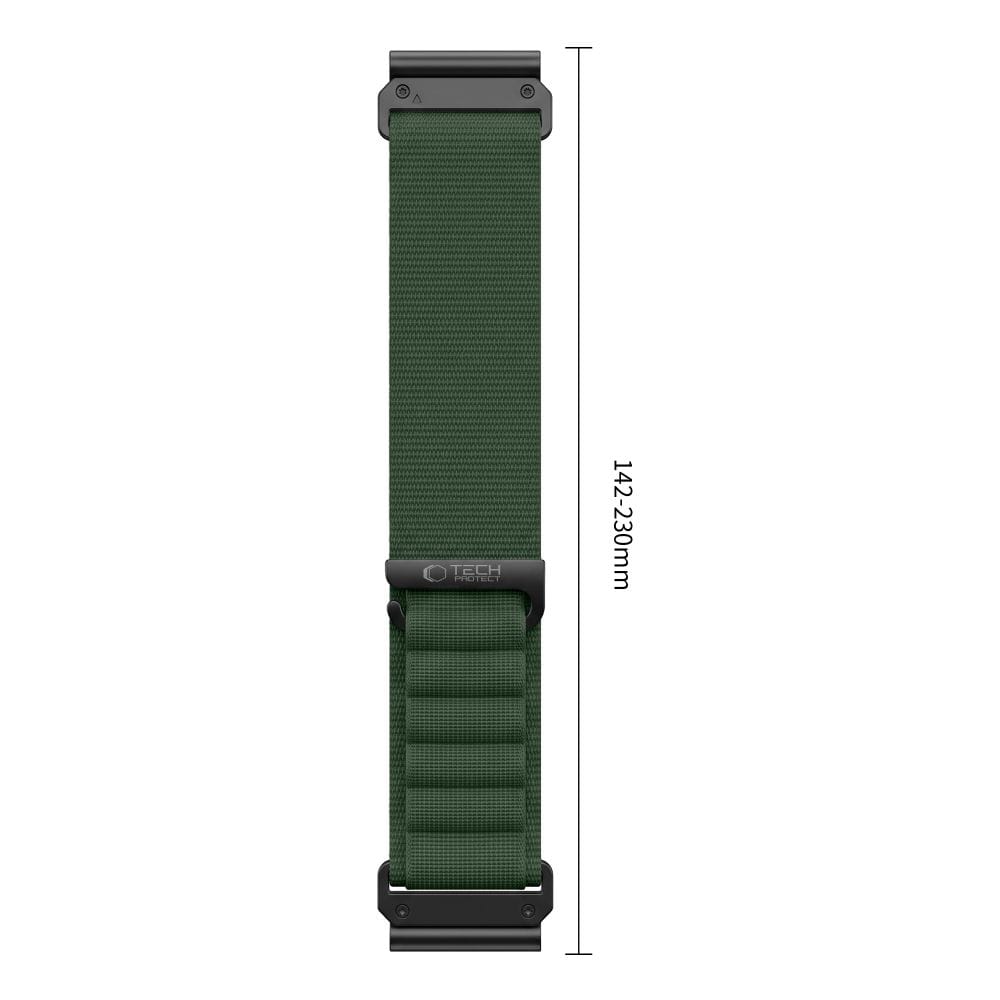 Λουράκι Garmin Fenix 5X / 5X Plus / 6X / 6X Pro / 7X / 8 / 8 Pro / 9 / 9 Pro 51mm Tech-Protect Nylon Pro Military Green - Image 3