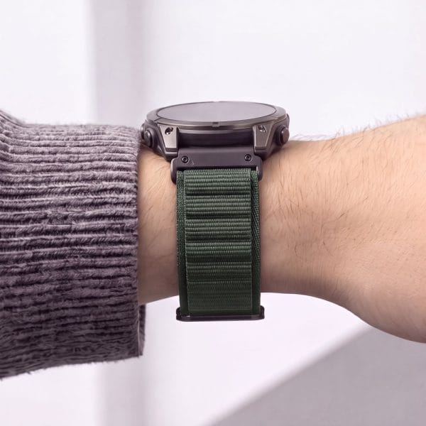 Λουράκι Garmin Fenix 5X / 5X Plus / 6X / 6X Pro / 7X / 8 / 8 Pro / 9 / 9 Pro 51mm Tech-Protect Nylon Pro Military Green - Image 6