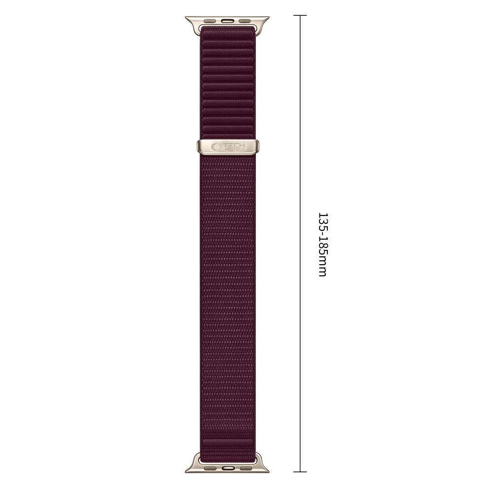 Λουράκι Apple Watch 40/41/42mm Tech-Protect NylonLoop Deep Burgundy - Image 3
