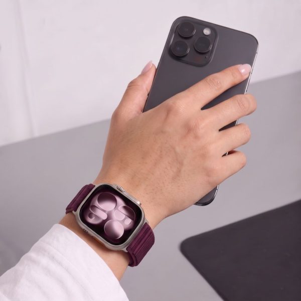 Λουράκι Apple Watch 40/41/42mm Tech-Protect NylonLoop Deep Burgundy - Image 6