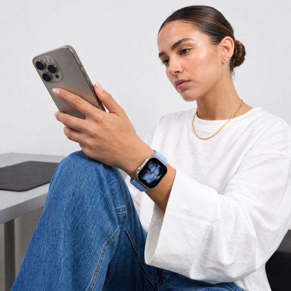 Λουράκι Apple Watch 44/45/46/49mm Tech-Protect NylonLoop Baby Blue - Image 4