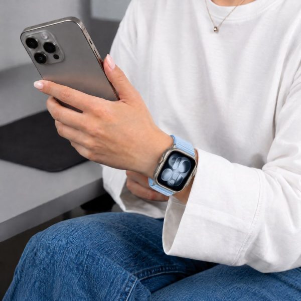 Λουράκι Apple Watch 44/45/46/49mm Tech-Protect NylonLoop Baby Blue - Image 5