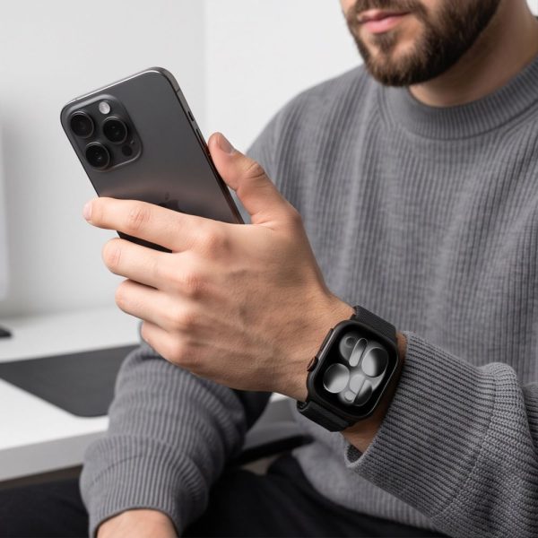 Λουράκι Apple Watch 44/45/46/49mm Tech-Protect NylonLoop Black - Image 4