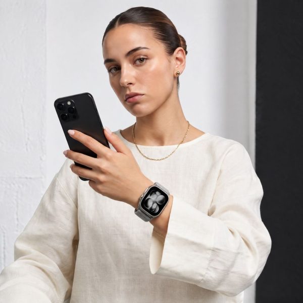 Λουράκι Apple Watch 44/45/46/49mm Tech-Protect NylonLoop Light Grey - Image 4