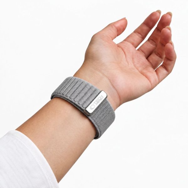 Λουράκι Apple Watch 44/45/46/49mm Tech-Protect NylonLoop Light Grey - Image 5