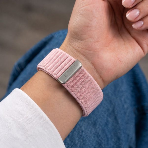 Λουράκι Apple Watch 44/45/46/49mm Tech-Protect NylonLoop Powder Pink - Image 5