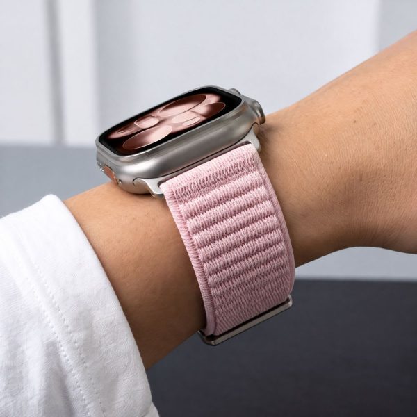 Λουράκι Apple Watch 44/45/46/49mm Tech-Protect NylonLoop Powder Pink - Image 6
