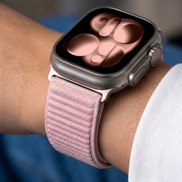 Λουράκι Apple Watch 44/45/46/49mm Tech-Protect NylonLoop Powder Pink - Image 7