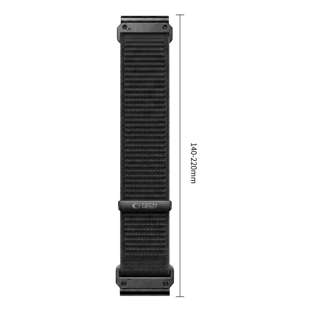 Λουράκι Garmin Fenix 9 Pro / 9 / 8 Pro / 8 / 7 / 6 Pro / 6 / 5 47mm Tech-Protect NylonLoop Black - Image 3