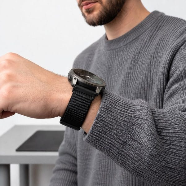 Λουράκι Garmin Fenix 9 Pro / 9 / 8 Pro / 8 / 7 / 6 Pro / 6 / 5 47mm Tech-Protect NylonLoop Black - Image 6