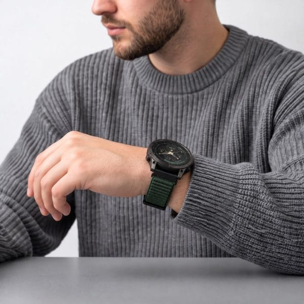 Λουράκι Garmin Fenix 9 Pro / 9 / 8 Pro / 8 / 7 / 6 Pro / 6 / 5 47mm Tech-Protect NylonLoop Military Green - Image 9