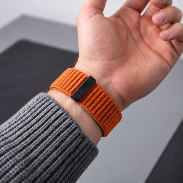 Λουράκι Garmin Fenix 9 Pro / 9 / 8 Pro / 8 / 7 / 6 Pro / 6 / 5 47mm Tech-Protect NylonLoop Signal Orange - Image 5
