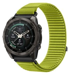Λουράκι Garmin Fenix 5X / 5X Plus / 6X / 6X Pro / 7X / 8 / 8 Pro / 9 / 9 Pro 51mm Tech-Protect NylonLoop Electric Lime