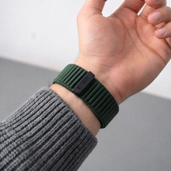 Λουράκι Garmin Fenix 5X / 5X Plus / 6X / 6X Pro / 7X / 8 / 8 Pro / 9 / 9 Pro 51mm Tech-Protect NylonLoop Military Green - Image 5