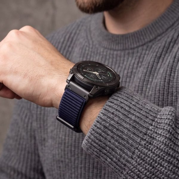 Λουράκι Garmin Fenix 5X / 5X Plus / 6X / 6X Pro / 7X / 8 / 8 Pro / 9 / 9 Pro 51mm Tech-Protect NylonLoop Navy Blue - Image 6