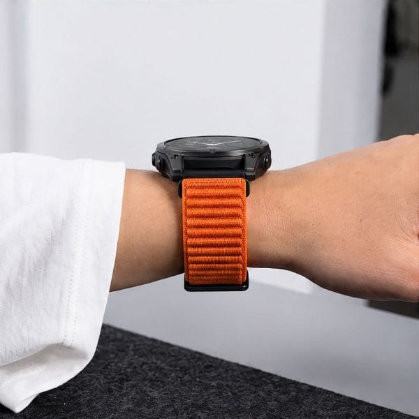 Λουράκι Garmin Fenix 5X / 5X Plus / 6X / 6X Pro / 7X / 8 / 8 Pro / 9 / 9 Pro 51mm Tech-Protect NylonLoop Signal Orange - Image 7