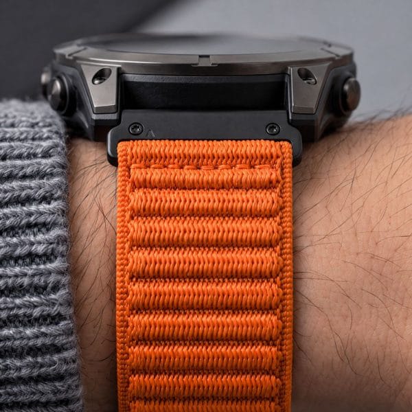 Λουράκι Garmin Fenix 5X / 5X Plus / 6X / 6X Pro / 7X / 8 / 8 Pro / 9 / 9 Pro 51mm Tech-Protect NylonLoop Signal Orange - Image 10