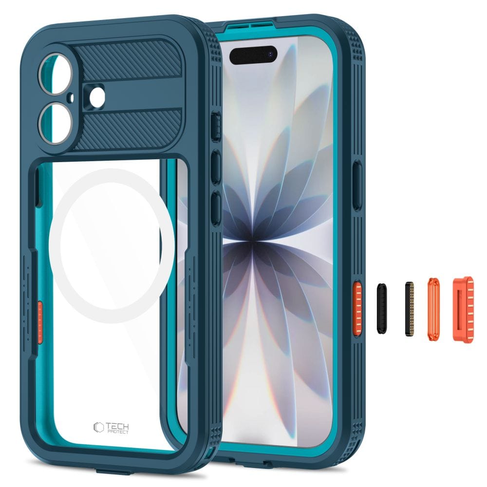 Αδιάβροχη Θήκη iPhone 17 Tech-Protect ShellBox MagSafe IP68 Ocean Blue - Image 2