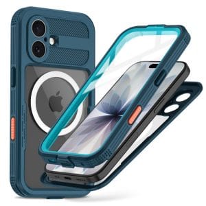 Αδιάβροχη Θήκη iPhone 17 Tech-Protect ShellBox MagSafe IP68 Ocean Blue