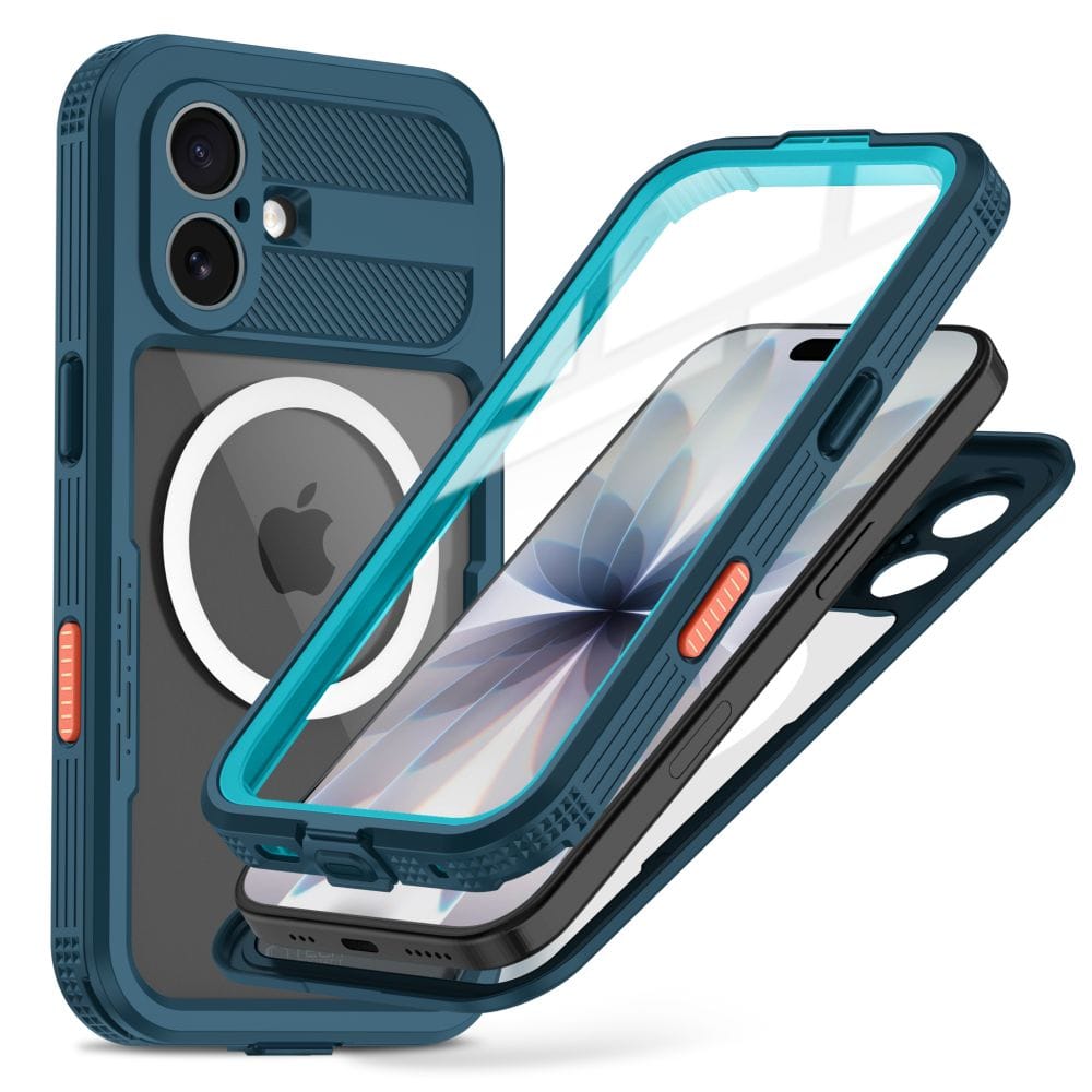 Αδιάβροχη Θήκη iPhone 17 Tech-Protect ShellBox MagSafe IP68 Ocean Blue