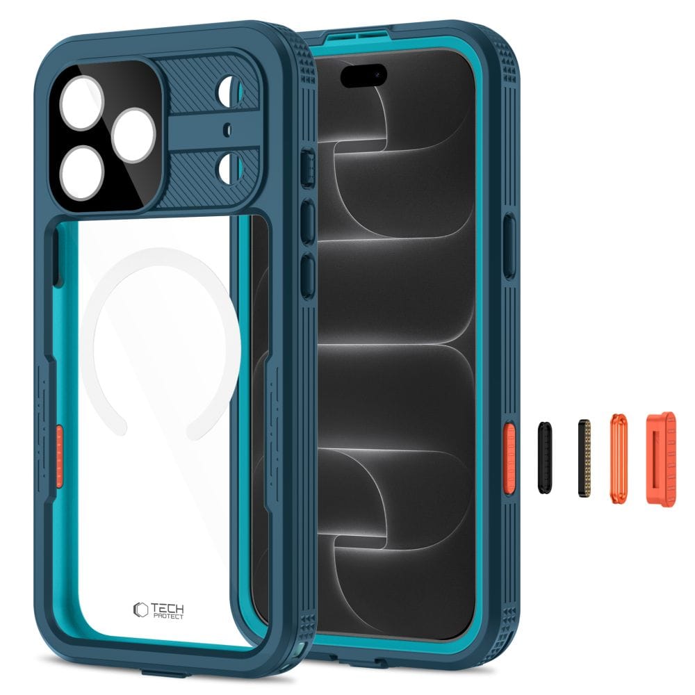 Αδιάβροχη Θήκη iPhone 18 Pro Max / 17 Pro Max Tech-Protect ShellBox MagSafe IP68 Ocean Blue - Image 2