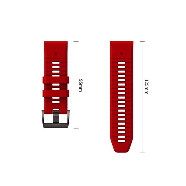 Λουράκι Garmin Fenix 5 / 6 / 6 Pro / 7 / 8 / 8 Pro / E / 9 / 9 Pro 47mm Tech-Protect Silicone Crimson Red - Image 4