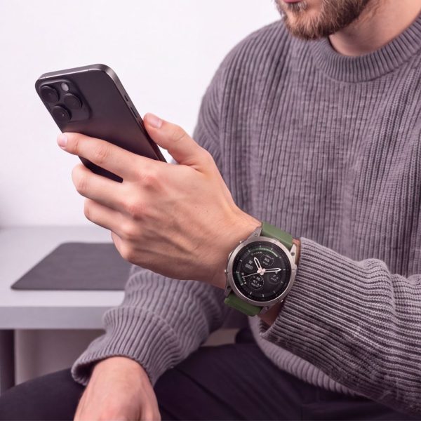 Λουράκι Garmin Fenix 5 / 6 / 6 Pro / 7 / 8 / 8 Pro / E / 9 / 9 Pro 47mm Tech-Protect Silicone Military Green - Image 5