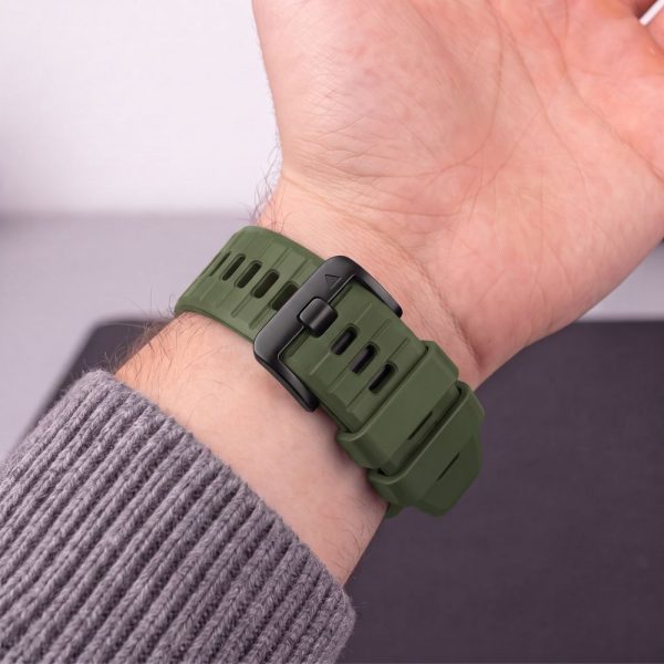 Λουράκι Garmin Fenix 5 / 6 / 6 Pro / 7 / 8 / 8 Pro / E / 9 / 9 Pro 47mm Tech-Protect Silicone Military Green - Image 6