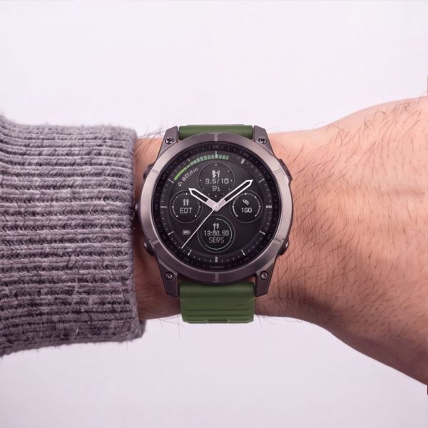 Λουράκι Garmin Fenix 5 / 6 / 6 Pro / 7 / 8 / 8 Pro / E / 9 / 9 Pro 47mm Tech-Protect Silicone Military Green - Image 8