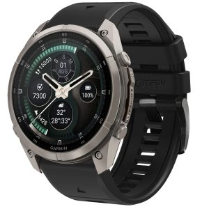 Λουράκι Garmin Fenix 5 / 6 / 6 Pro / 7 / 8 / 8 Pro / E / 9 / 9 Pro 47mm Tech-Protect Silicone Obsidian Black