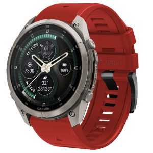Λουράκι Garmin Fenix 5X / 5X Plus / 6X / 6X Pro / 7X / 8 / 8 Pro / 9 / 9 Pro 51mm Tech-Protect Silicone Crimson Red