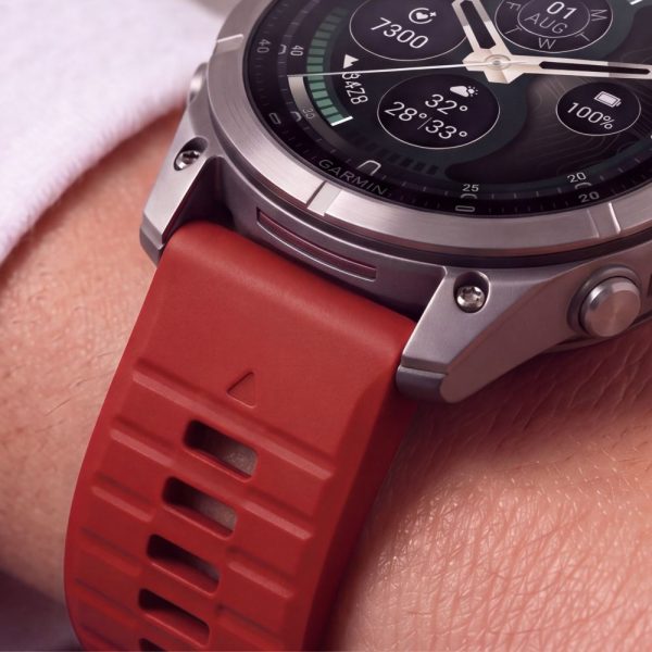 Λουράκι Garmin Fenix 5X / 5X Plus / 6X / 6X Pro / 7X / 8 / 8 Pro / 9 / 9 Pro 51mm Tech-Protect Silicone Crimson Red - Image 6
