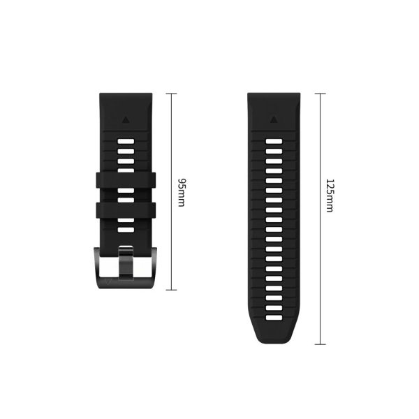 Λουράκι Garmin Fenix 5X / 5X Plus / 6X / 6X Pro / 7X / 8 / 8 Pro / 9 / 9 Pro 51mm Tech-Protect Silicone Obsidian Black - Image 4
