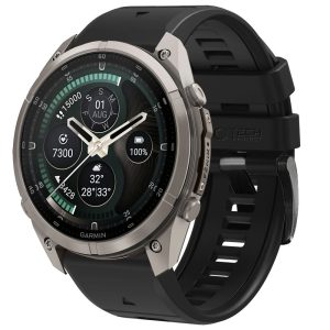 Λουράκι Garmin Fenix 5X / 5X Plus / 6X / 6X Pro / 7X / 8 / 8 Pro / 9 / 9 Pro 51mm Tech-Protect Silicone Obsidian Black