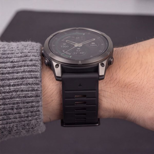 Λουράκι Garmin Fenix 5X / 5X Plus / 6X / 6X Pro / 7X / 8 / 8 Pro / 9 / 9 Pro 51mm Tech-Protect Silicone Obsidian Black - Image 8