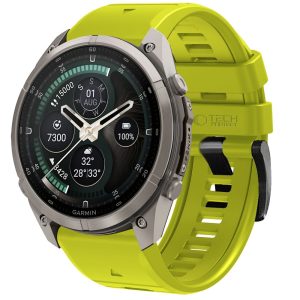 Λουράκι Garmin Fenix 5X / 5X Plus / 6X / 6X Pro / 7X / 8 / 8 Pro / 9 / 9 Pro 51mm Tech-Protect Silicone Volt Lime