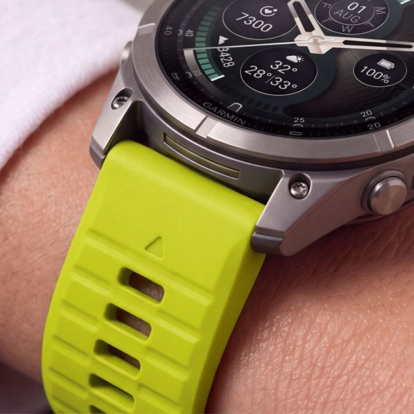 Λουράκι Garmin Fenix 5X / 5X Plus / 6X / 6X Pro / 7X / 8 / 8 Pro / 9 / 9 Pro 51mm Tech-Protect Silicone Volt Lime - Image 6