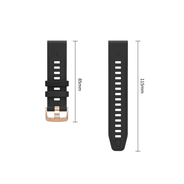 Λουράκι Garmin Fenix 5S / 5S Plus / 6S / 6S Pro / 7S / 8 / 9 / 9 Pro 43mm Tech-Protect Silicone Black - Image 4